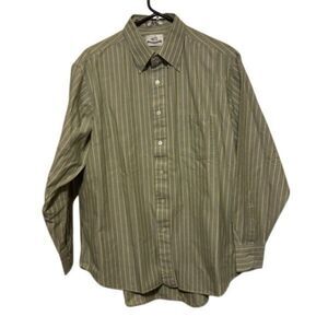 Van Heusen 417 Single Needle Tailoring Size 17 34/35 Long Sleeved Button Shirt